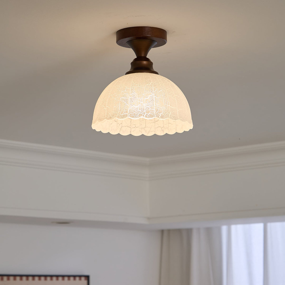 Alveneth Premium Noordse kunst glas plafondlamp
