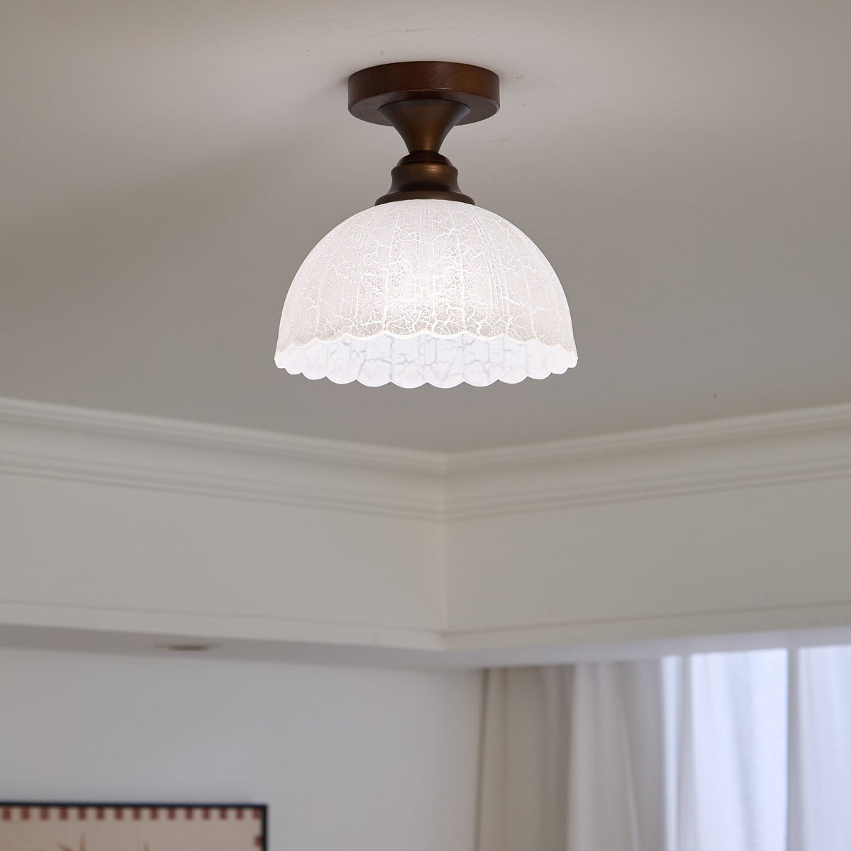 Alveneth Premium Noordse kunst glas plafondlamp