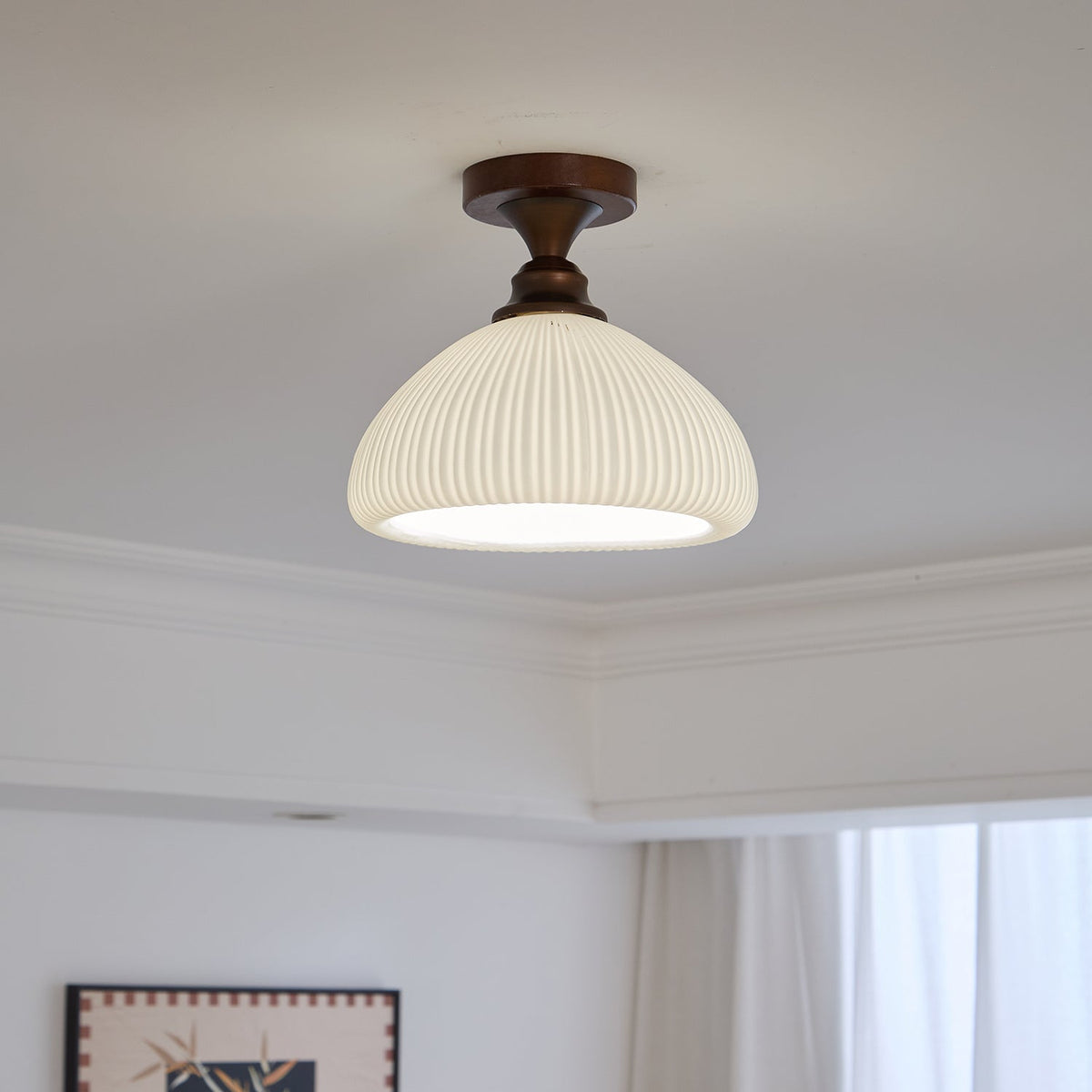 Alveneth Premium Noordse kunst glas plafondlamp