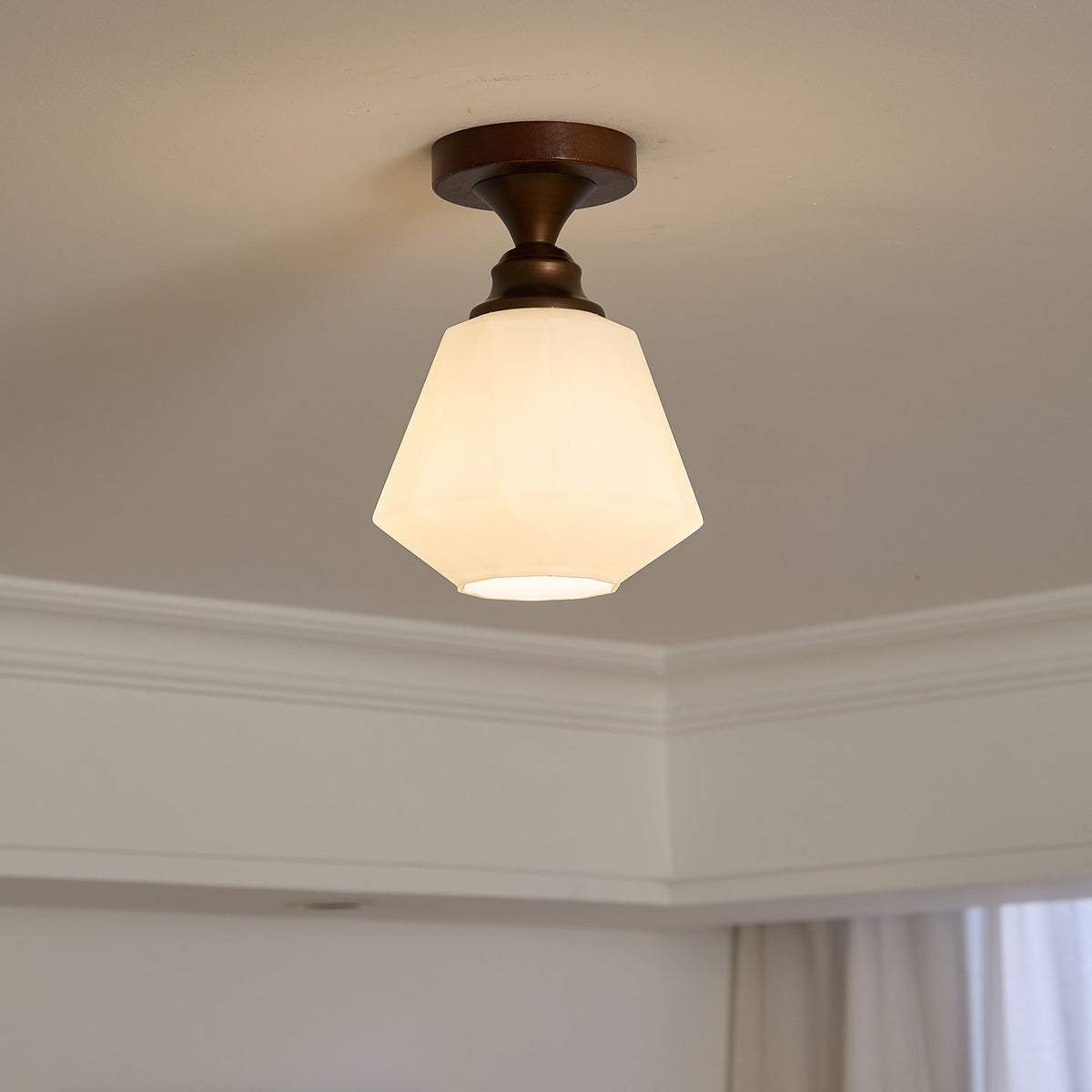 Alveneth Premium Noordse kunst glas plafondlamp