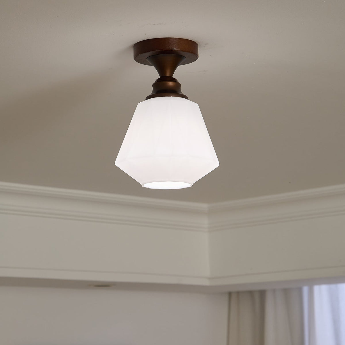 Alveneth Premium Noordse kunst glas plafondlamp