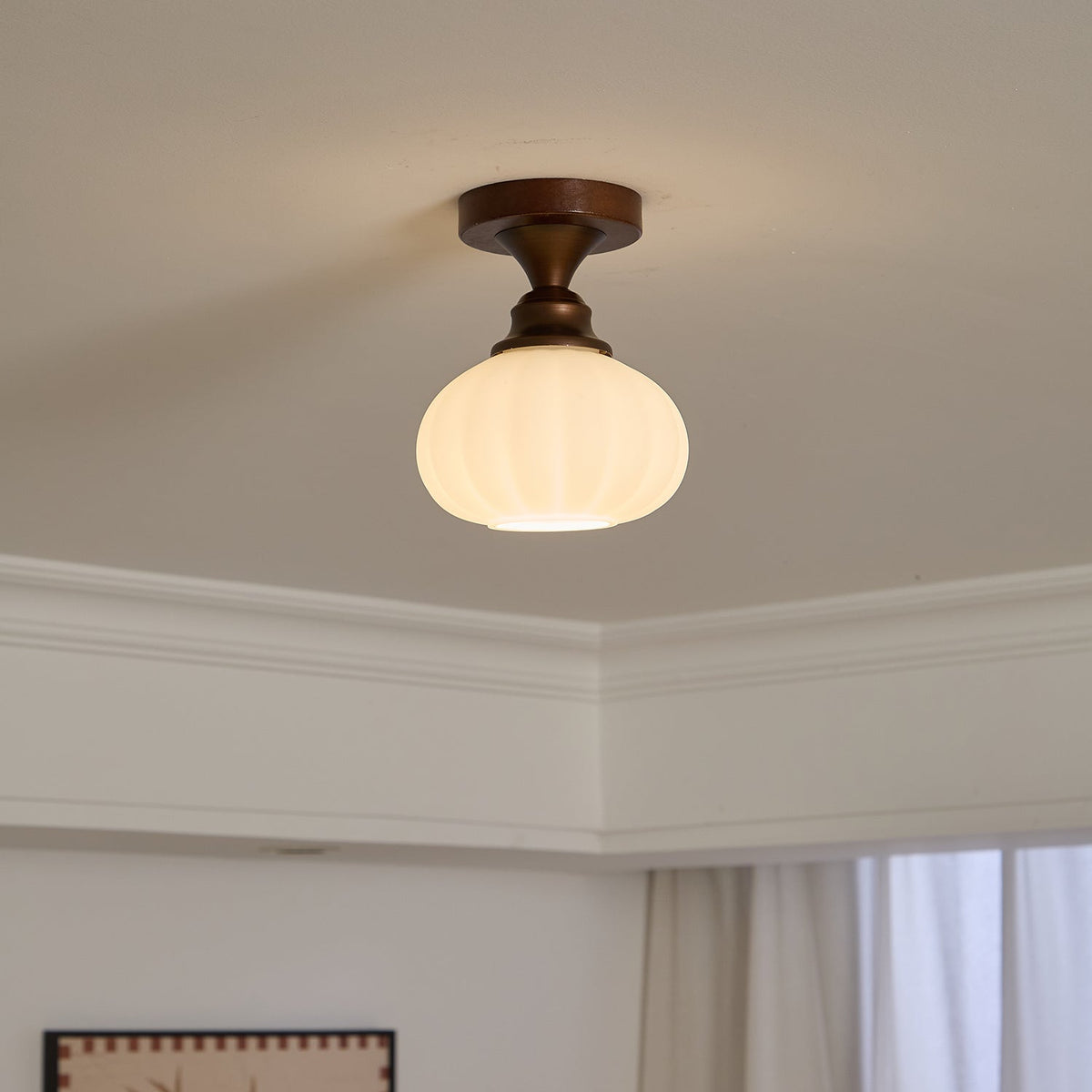 Alveneth Premium Noordse kunst glas plafondlamp
