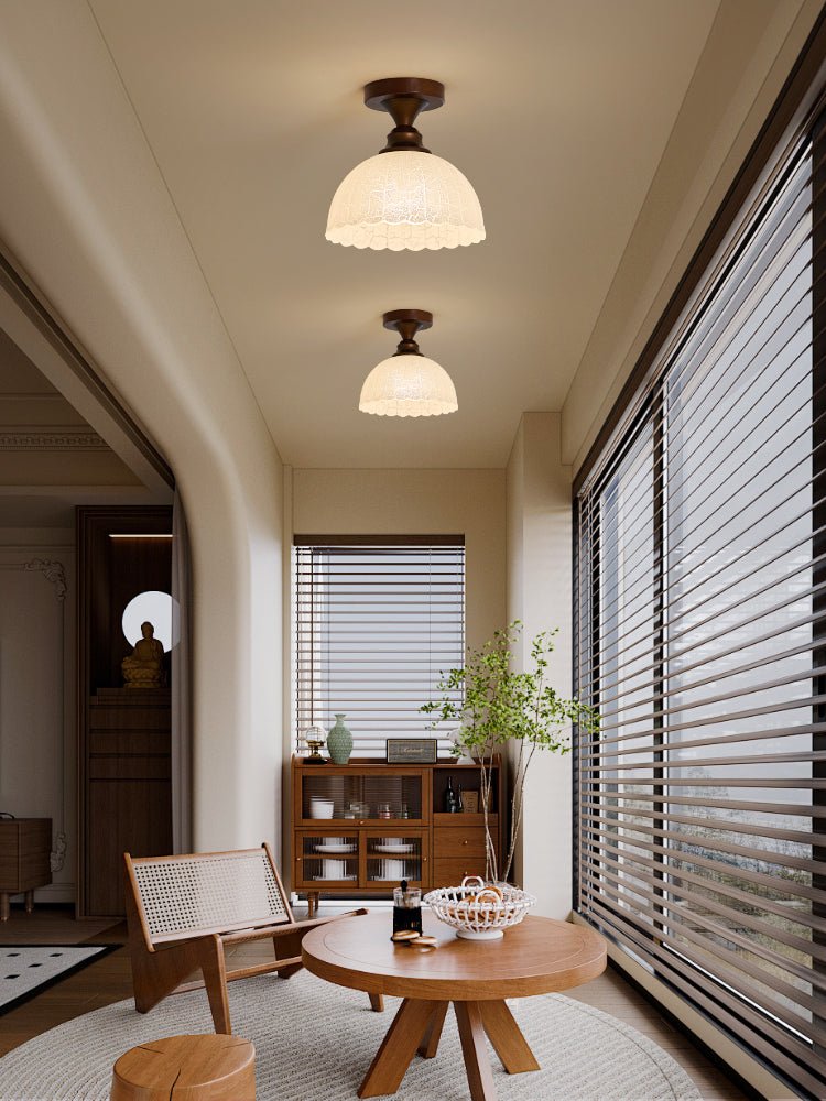 Alveneth Premium Noordse kunst glas plafondlamp