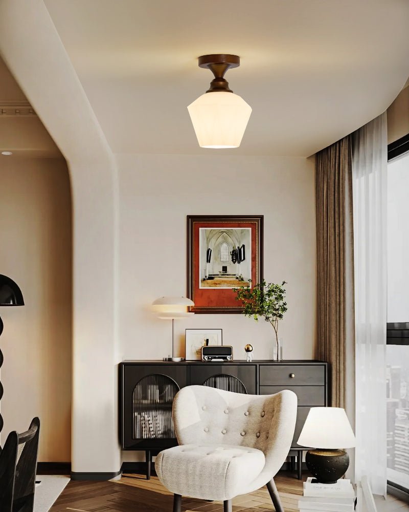 Alveneth Premium Noordse kunst glas plafondlamp