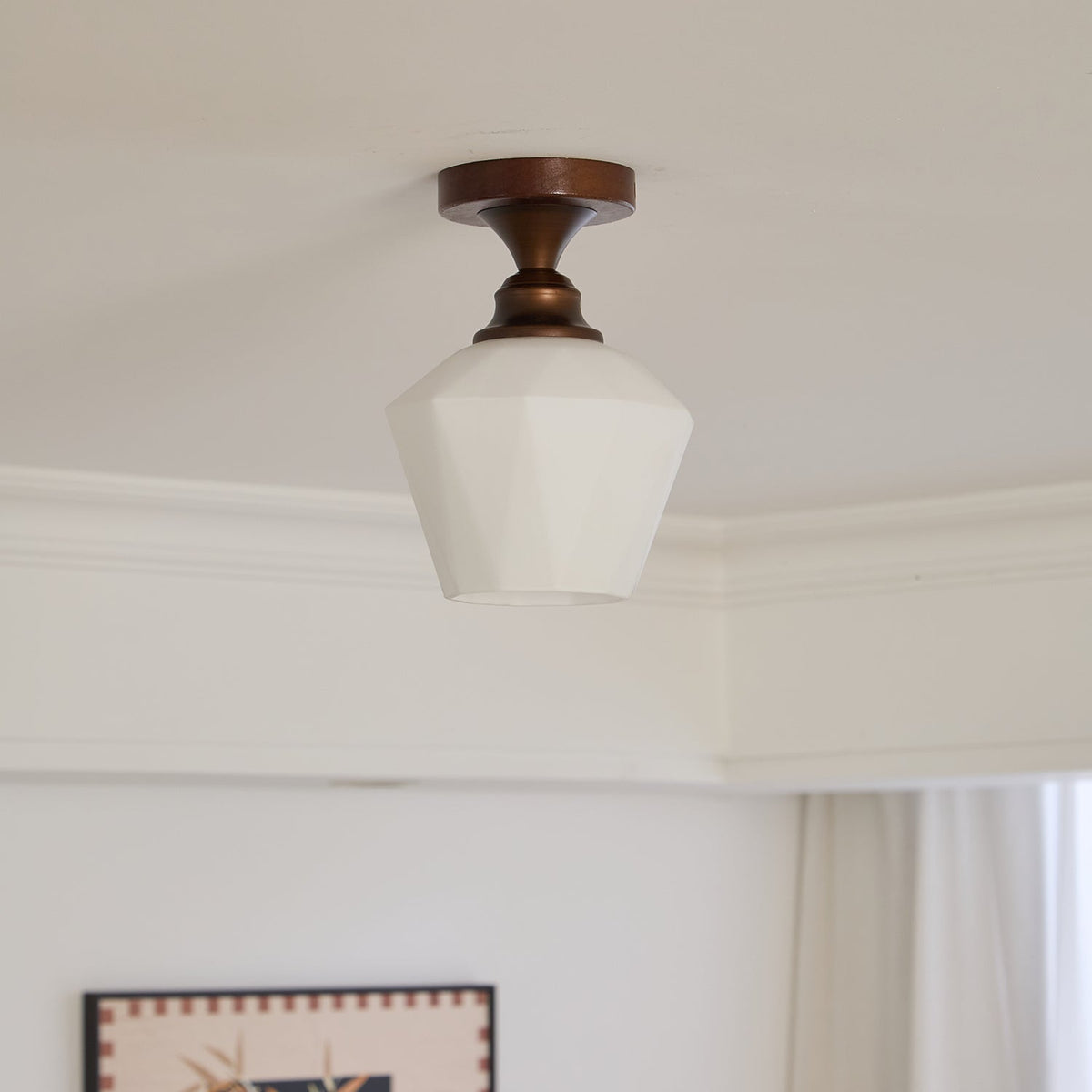 Alveneth Premium Noordse kunst glas plafondlamp