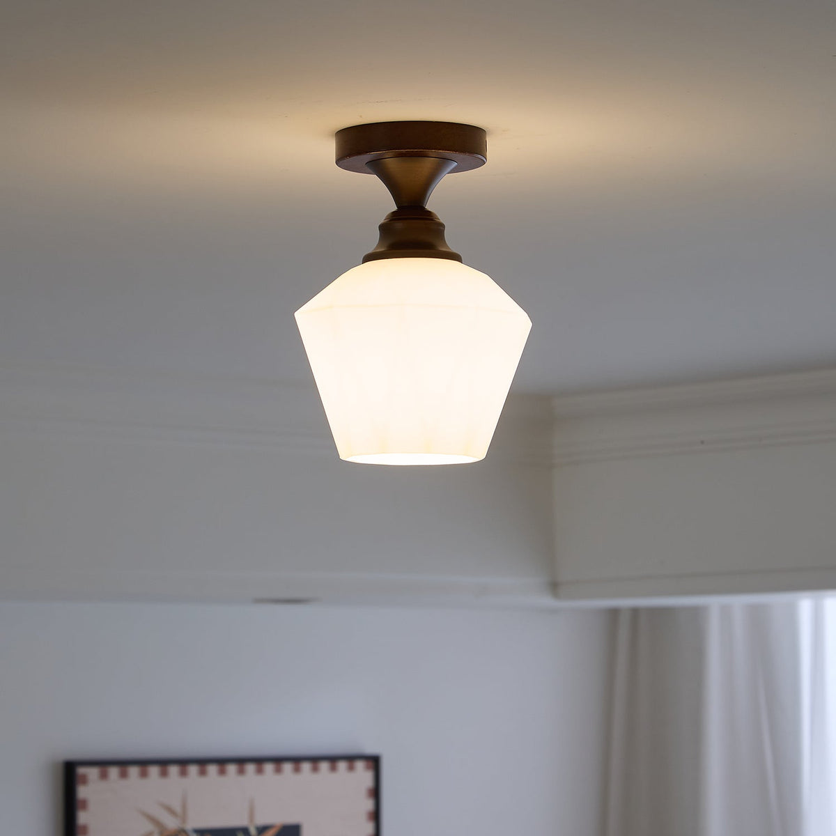 Alveneth Premium Noordse kunst glas plafondlamp