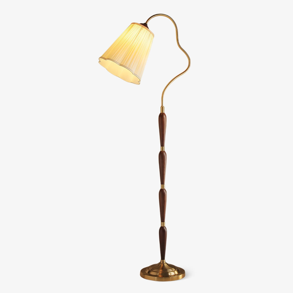 Foster Vintage Houten vloerlamp