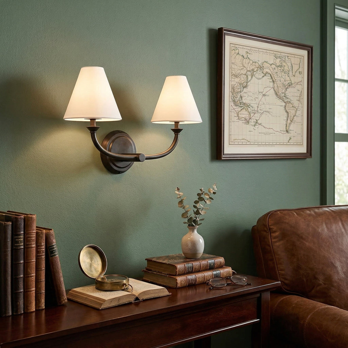 Oriisina messing wandlamp