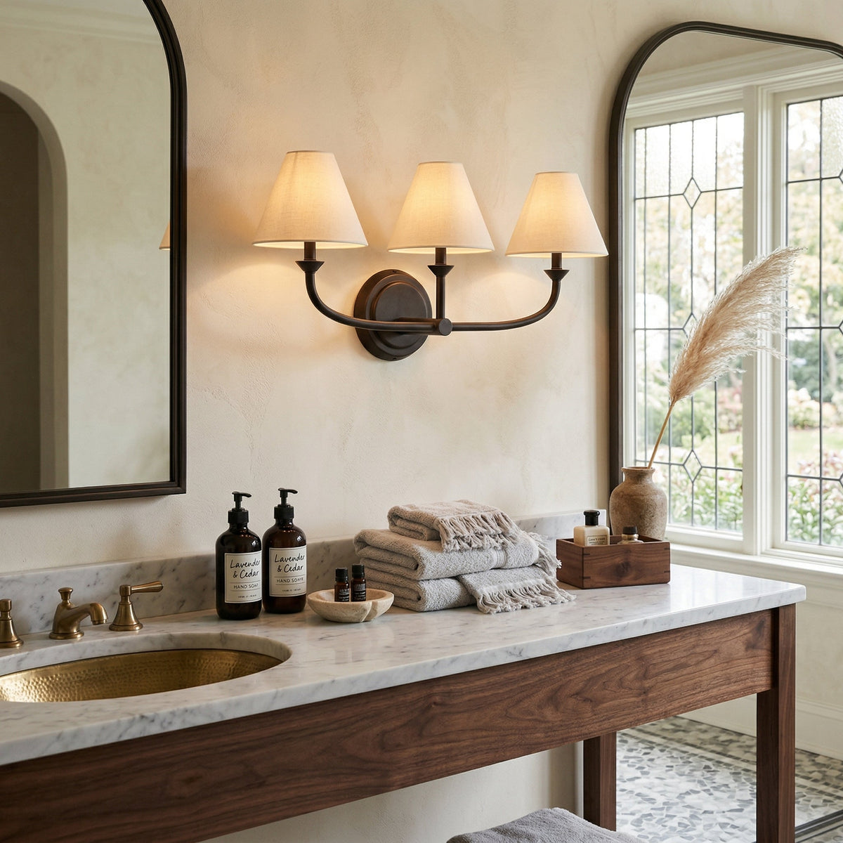 Oriisina messing wandlamp