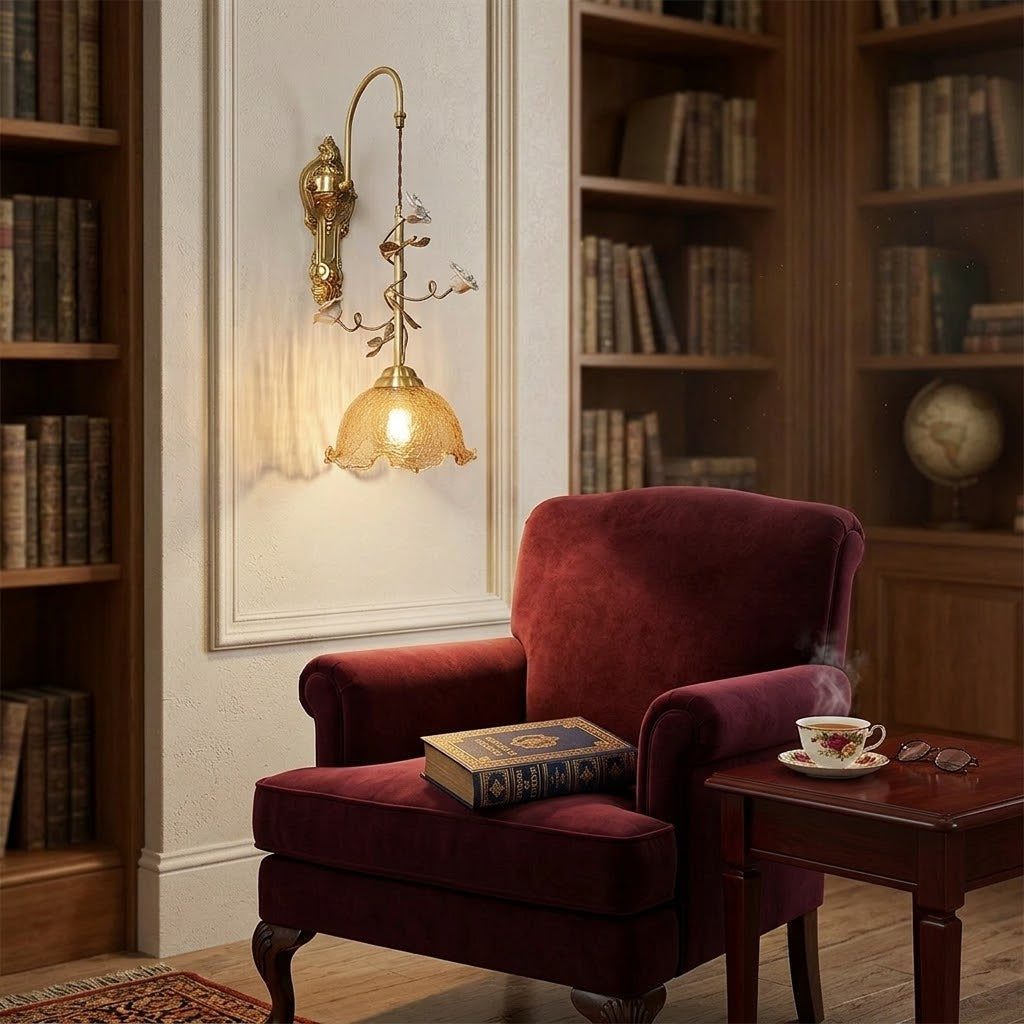 Terielira wandlamp & cognac