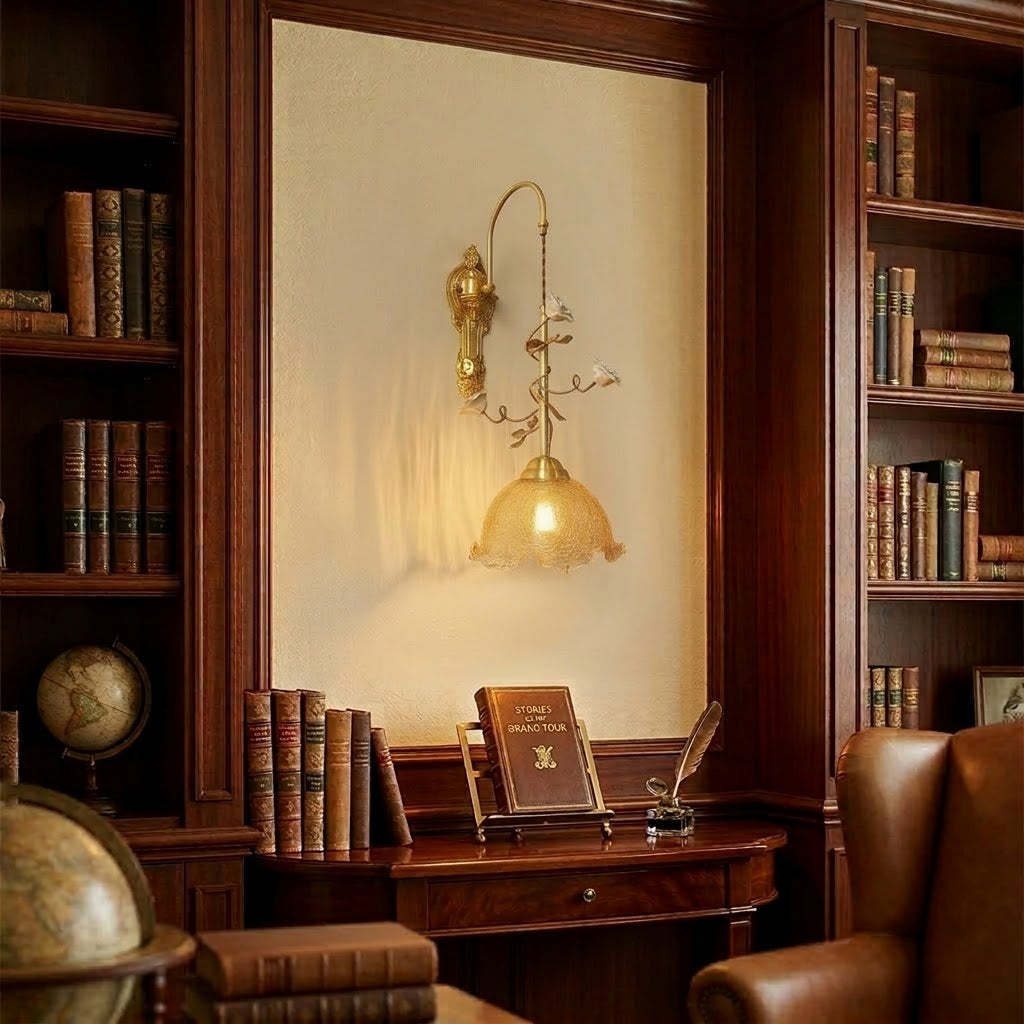 Terielira wandlamp & cognac