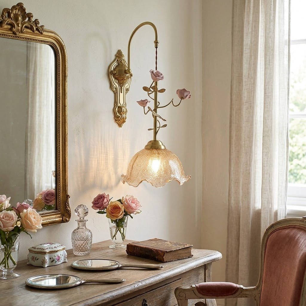 Terielira wandlamp & cognac
