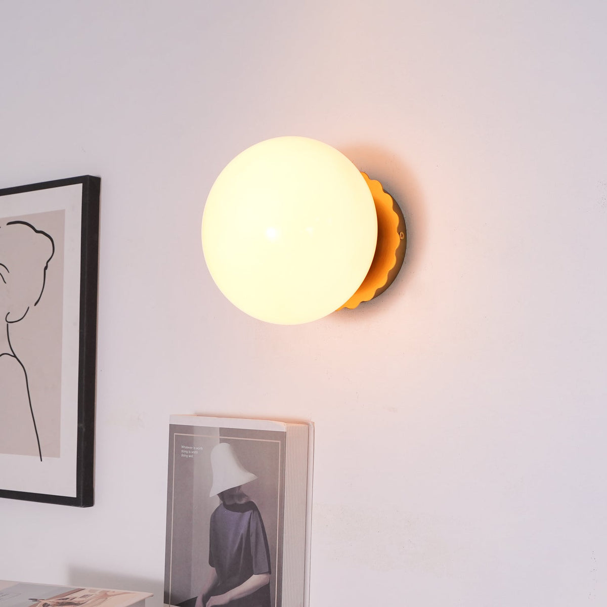Stefan Moderne minimalistische wandlamp van glas