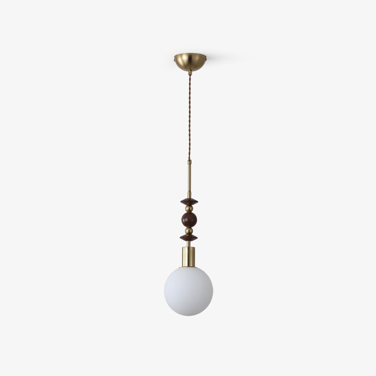 Aldanelle hanglamp van walnoothout