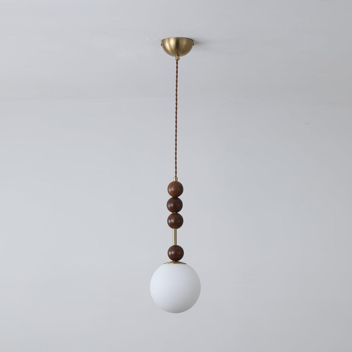 Aldanelle hanglamp van walnoothout