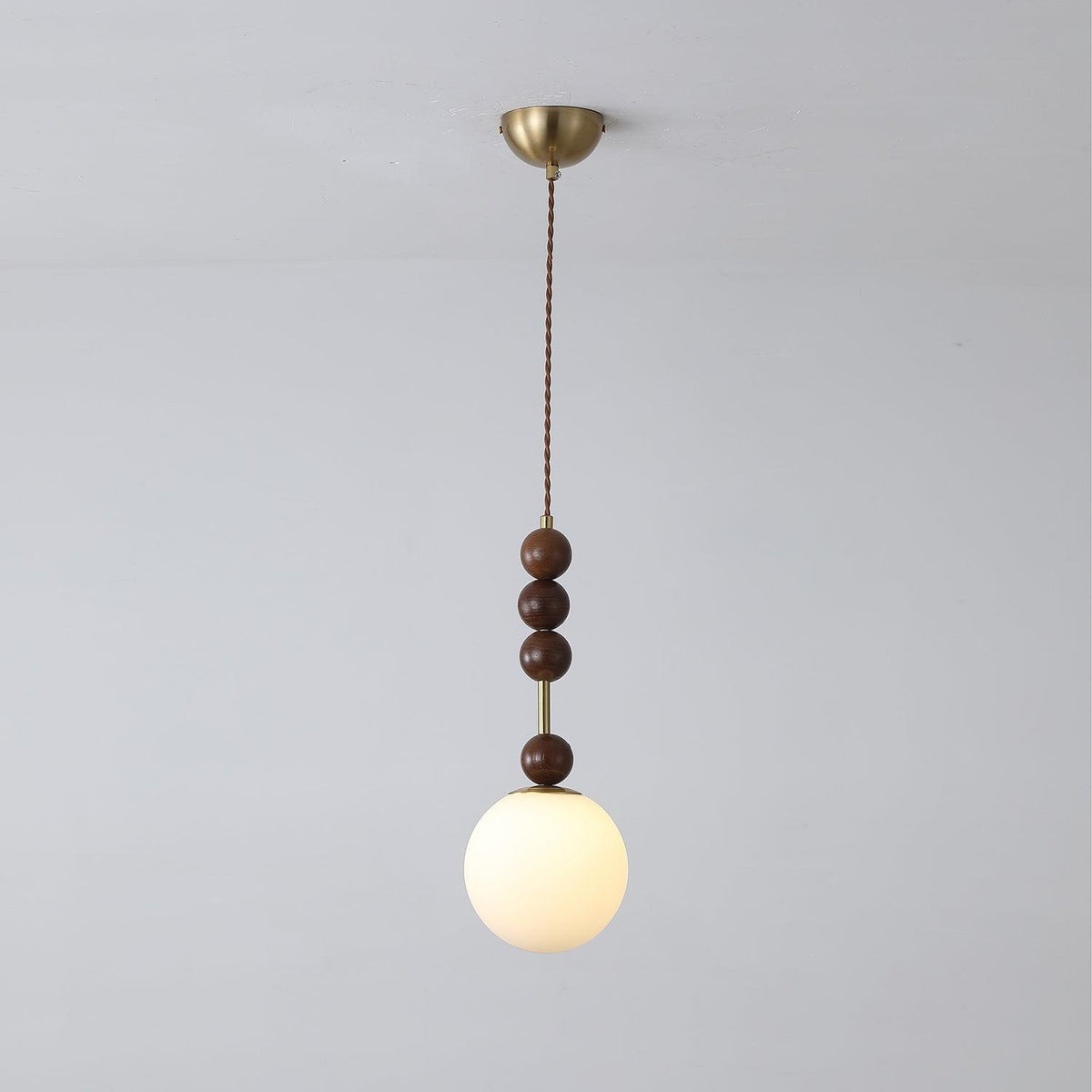 Aldanelle hanglamp van walnoothout