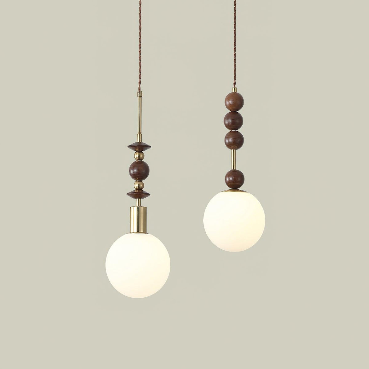 Aldanelle hanglamp van walnoothout