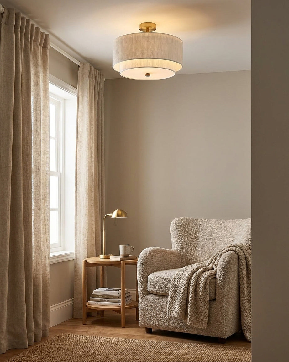 Brie vlakke plafondlamp