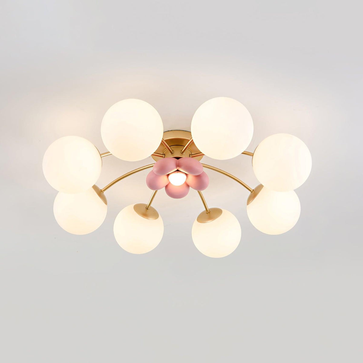 Nirox plafondlamp met Roze Bloemblaadjes