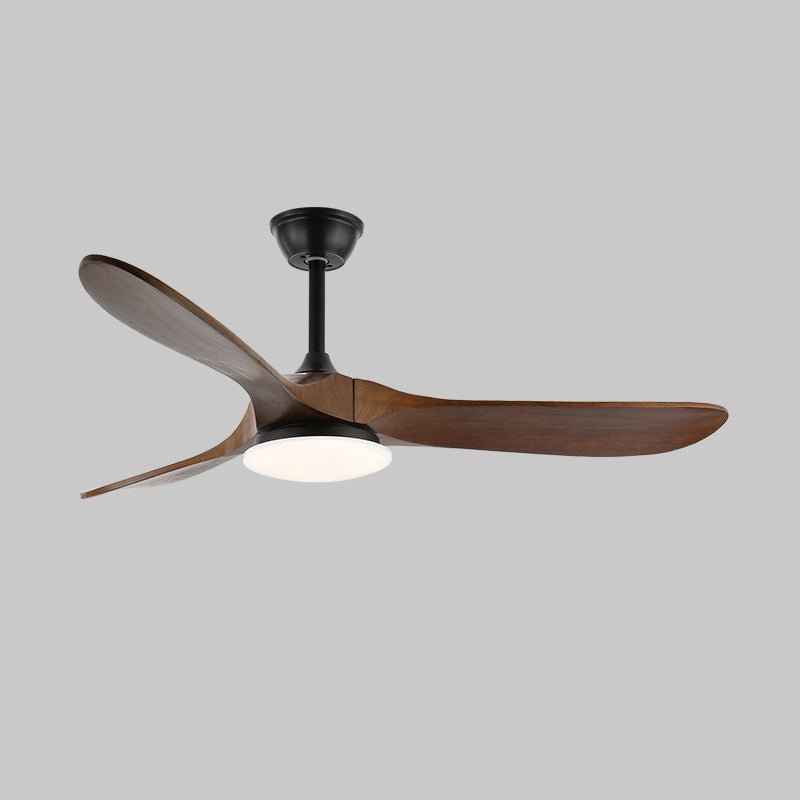 Velix Moderne plafondventilator met verlichting van walnoothout