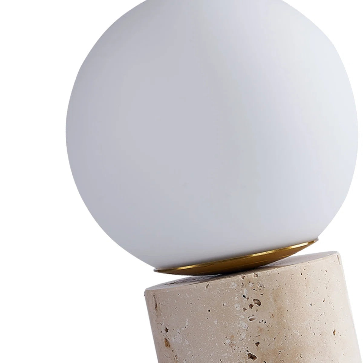 Norinise travertin tafellamp Beige