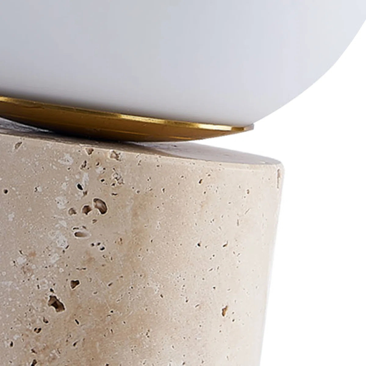 Norinise travertin tafellamp Beige