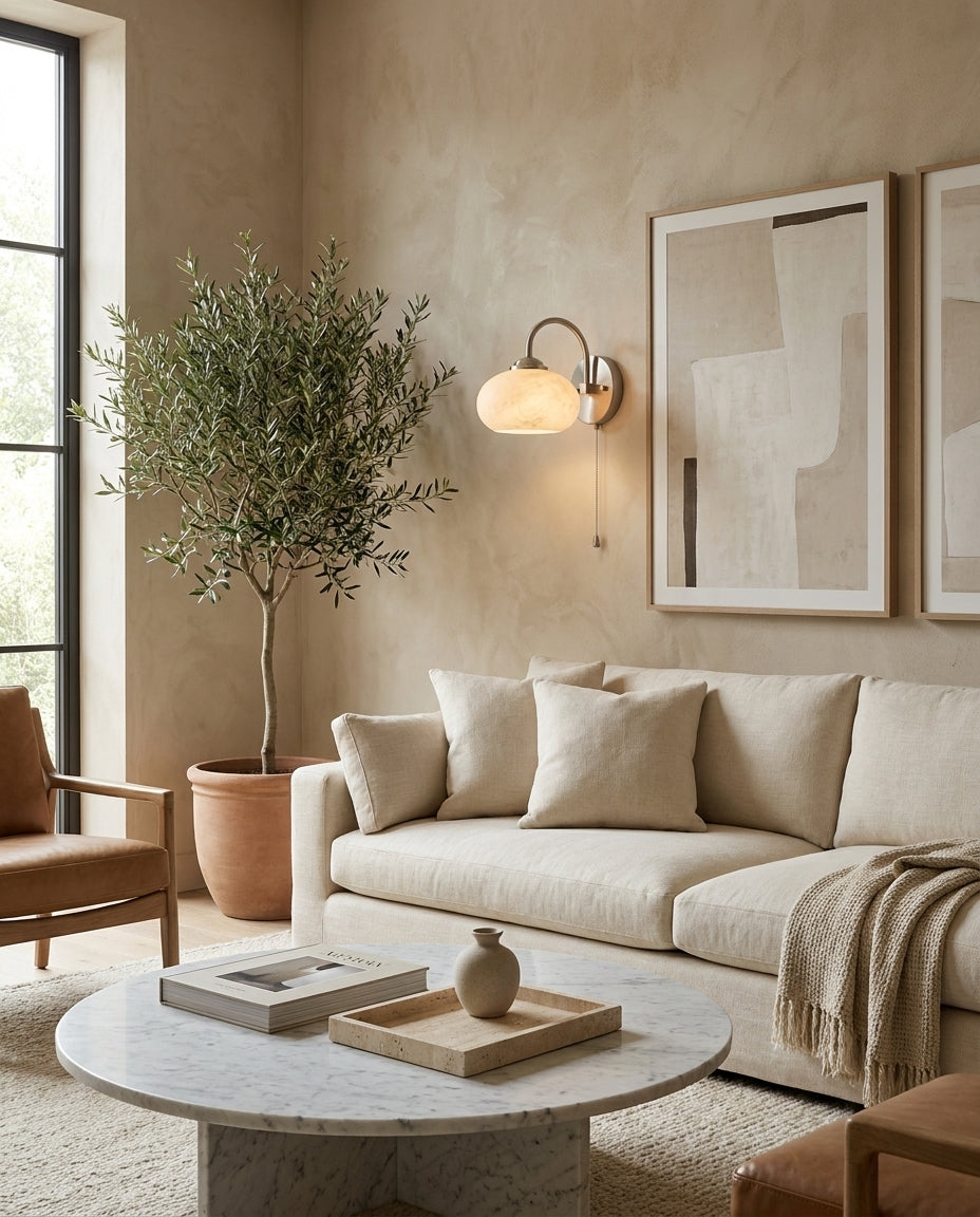 Lintonmont Albasten wandlamp