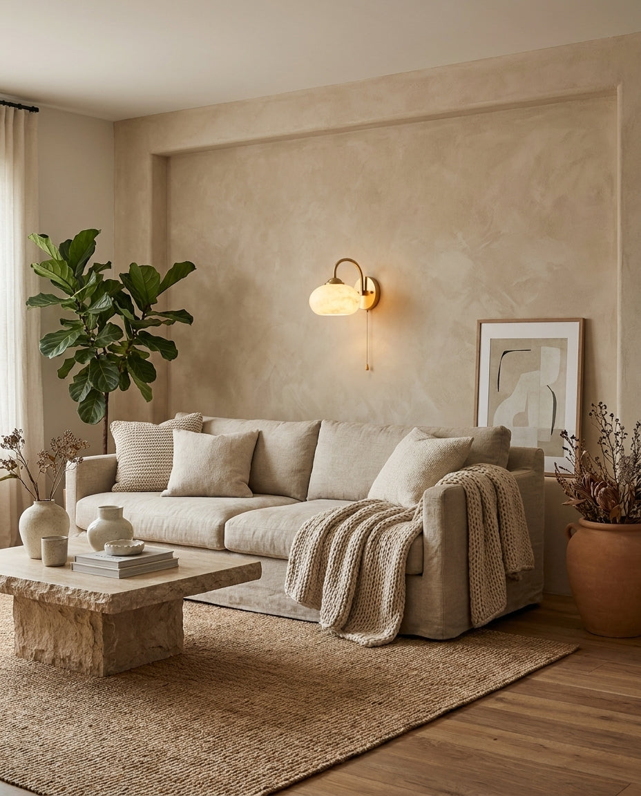 Lintonmont Albasten wandlamp