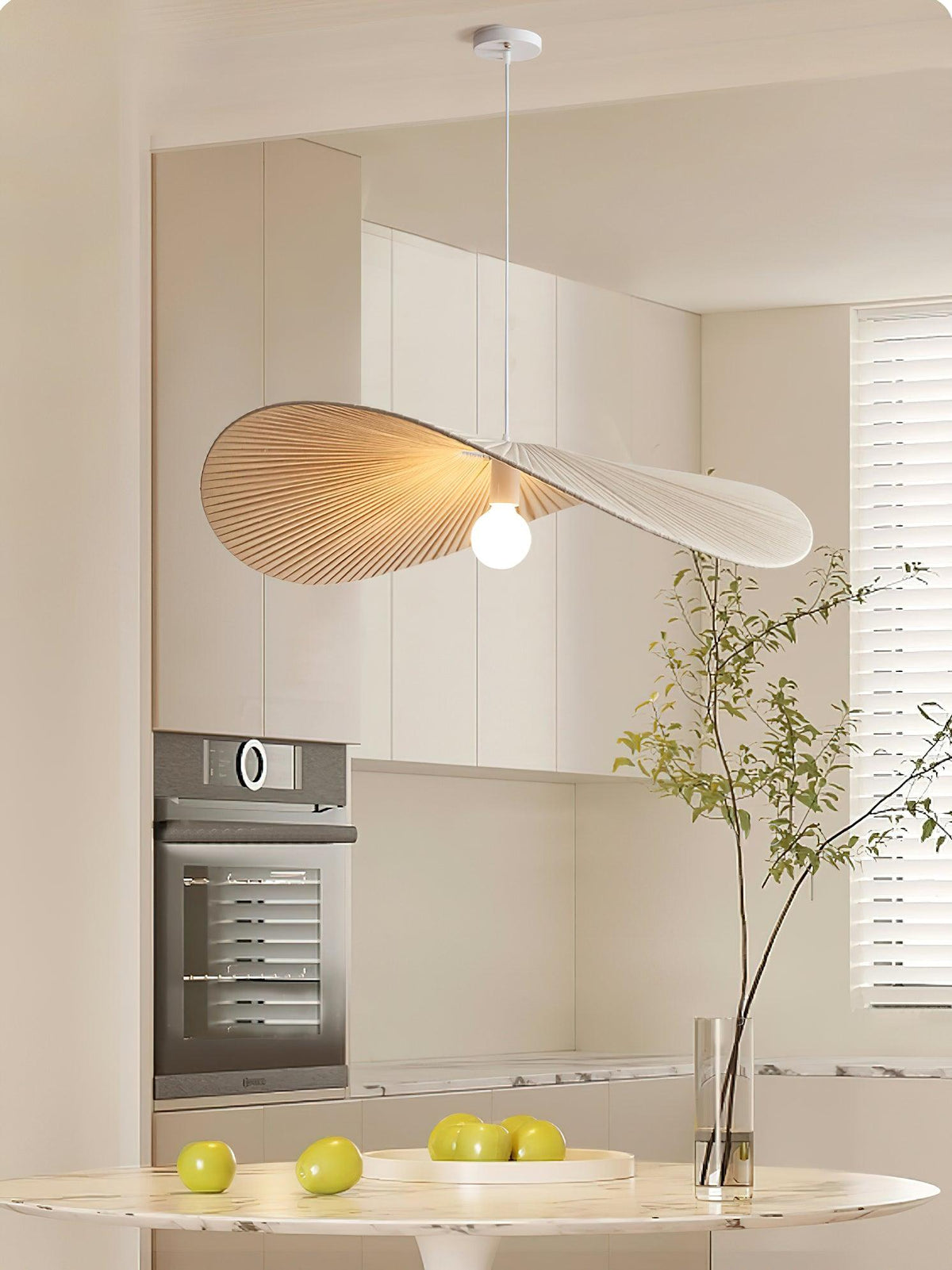 Cedrin hanglamp Wave Natuurlijk