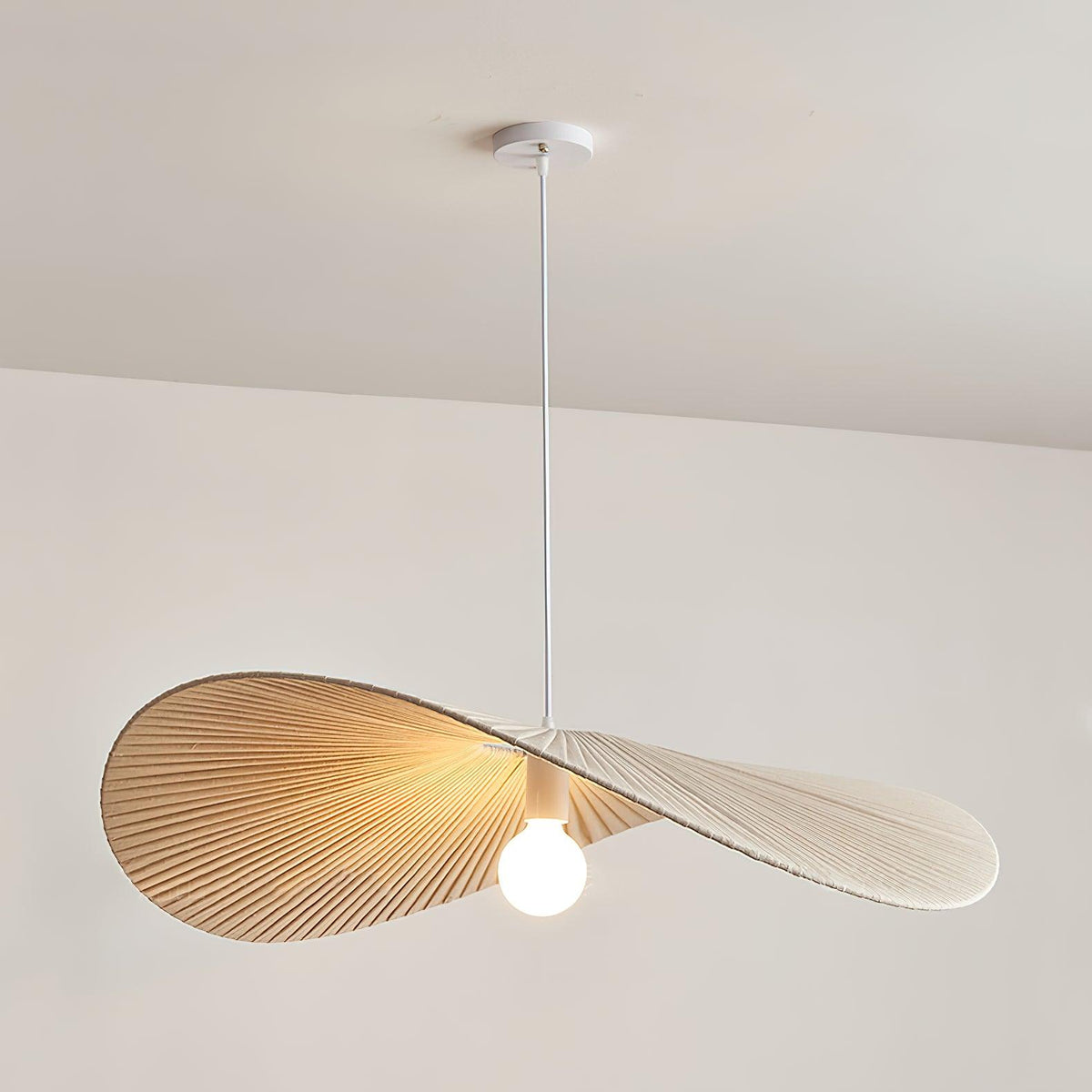 Cedrin hanglamp Wave Natuurlijk