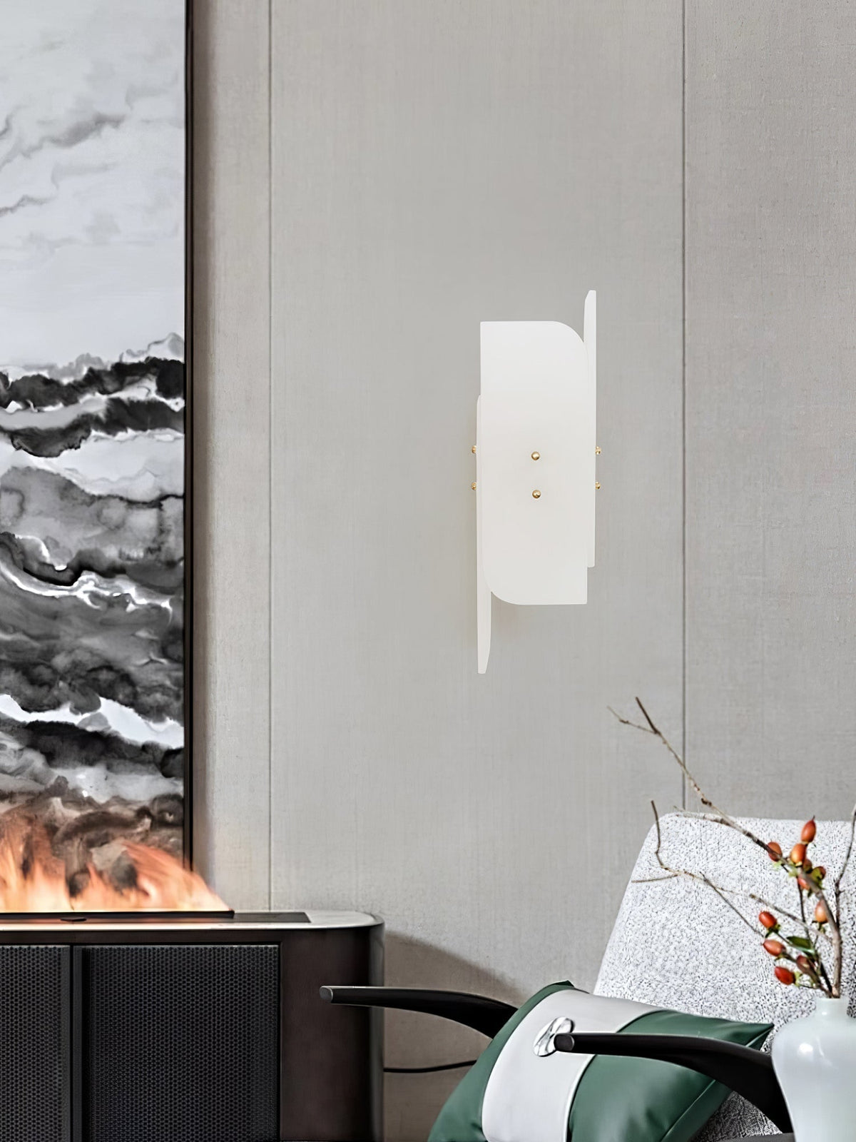 Eiroette albasten wandlamp