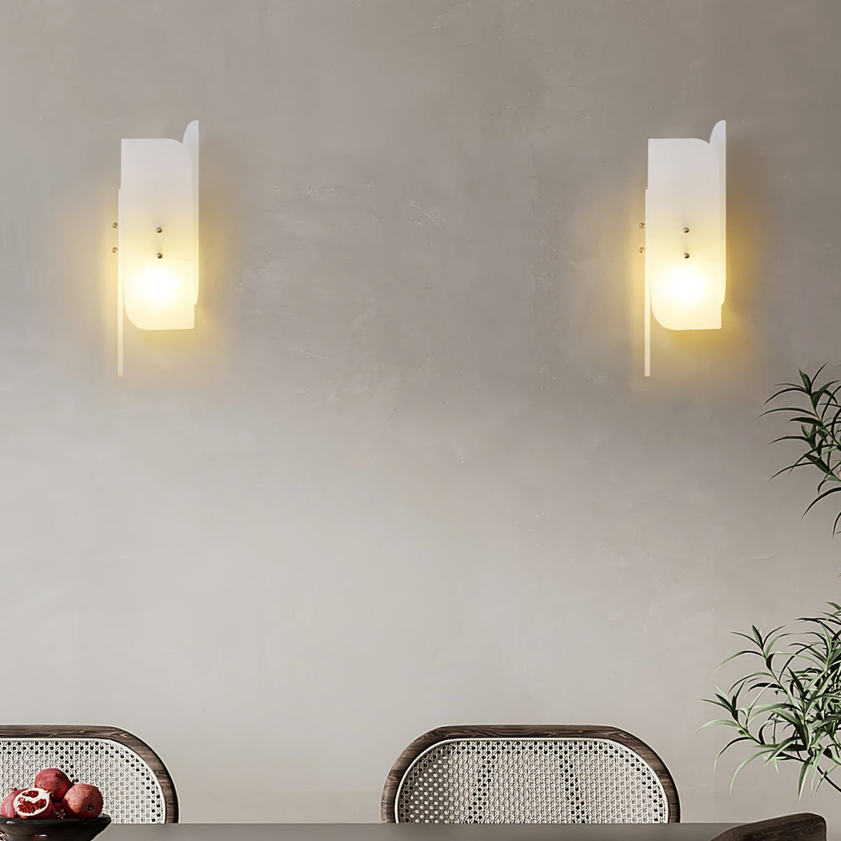 Eiroette albasten wandlamp
