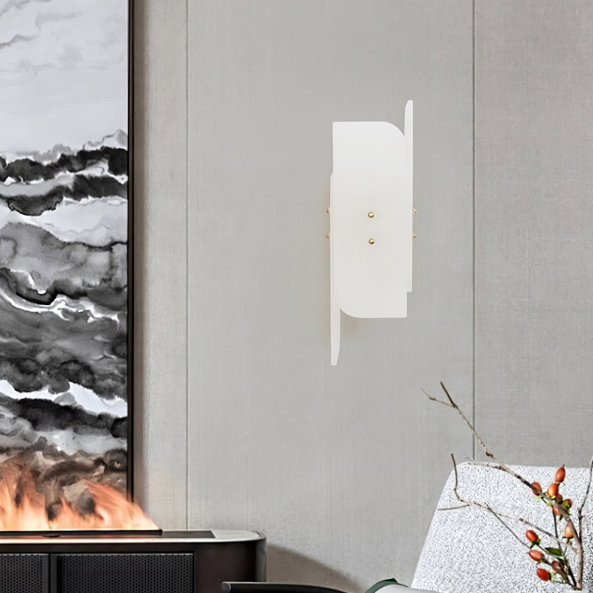 Eiroette albasten wandlamp