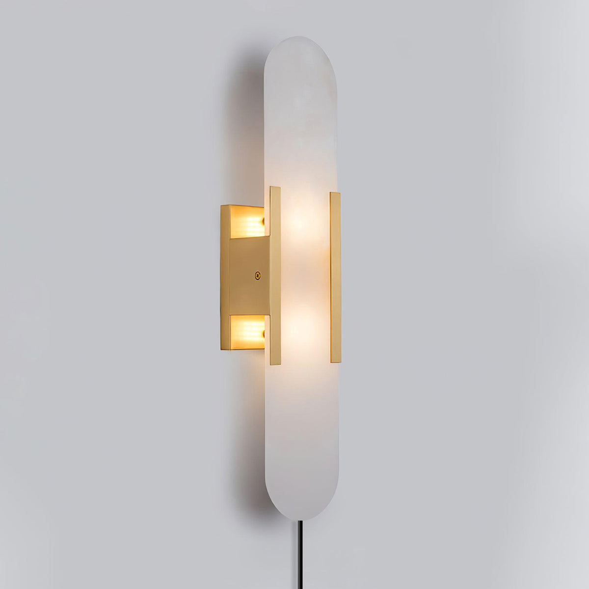 Bano Oblong albasten wandlamp met stekker