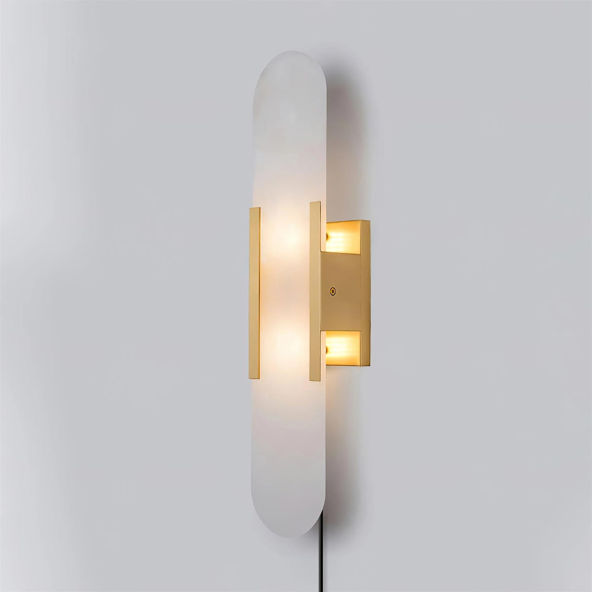 Bano Oblong albasten wandlamp met stekker