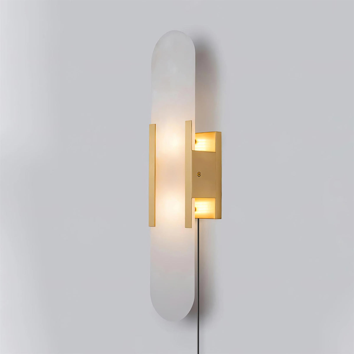 Bano Oblong albasten wandlamp met stekker