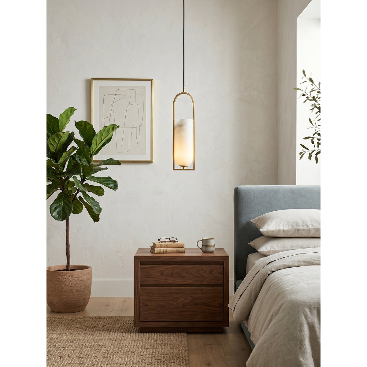 Svala Arch hanglamp met albast