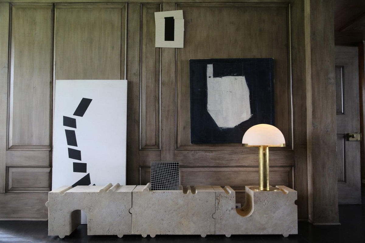 Keir albasten tafellamp