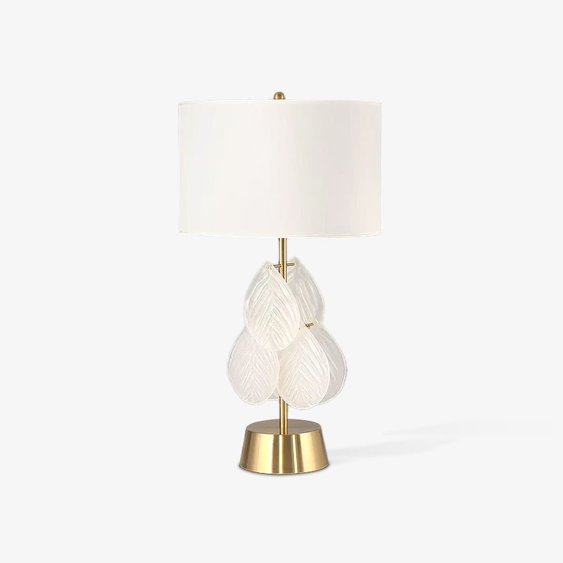 Velivaine elegante tafellamp van glas in goudkleurige afwerking