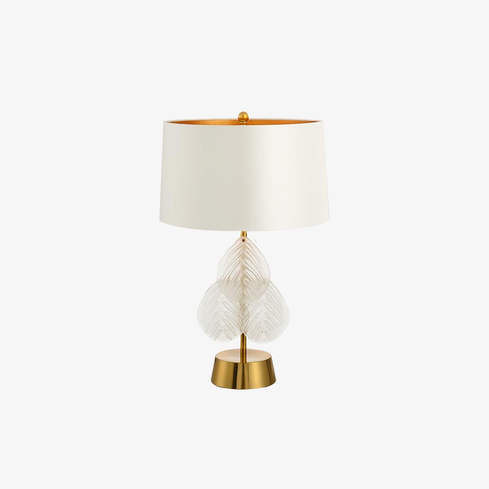 Velivaine elegante tafellamp van glas in goudkleurige afwerking