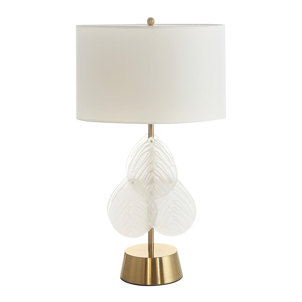 Velivaine elegante tafellamp van glas in goudkleurige afwerking