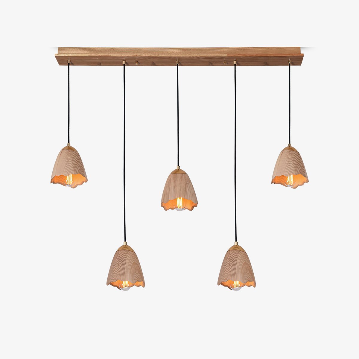 Sartin moderne minimalistische hanglamp van walnoothout