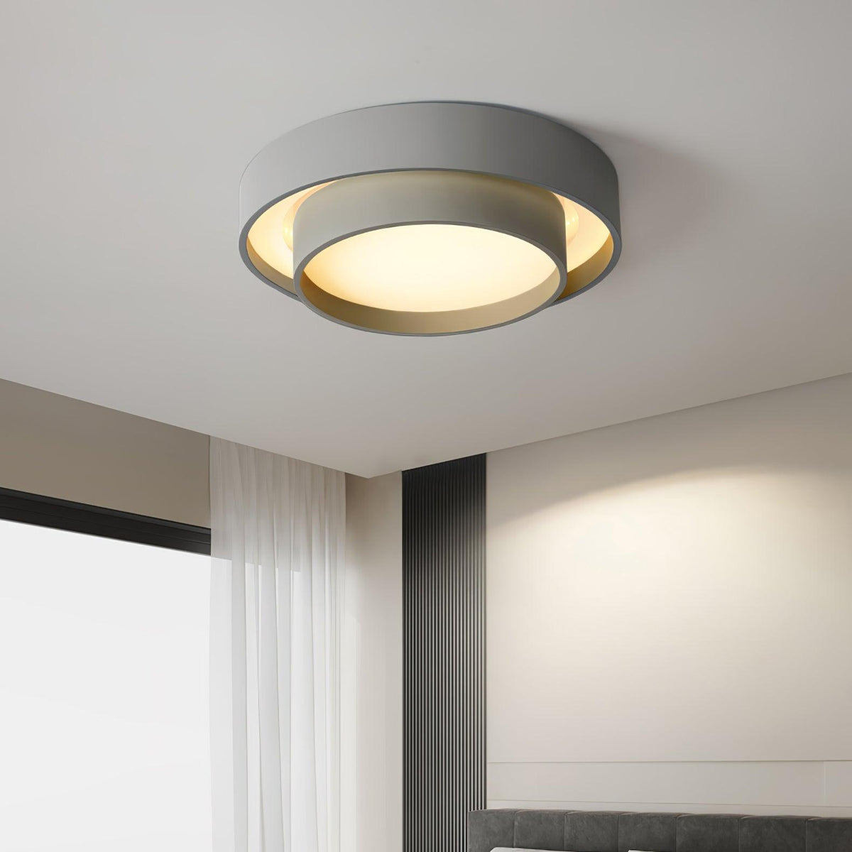 Velaline plafondlamp dubbele lagen moderne cilinder