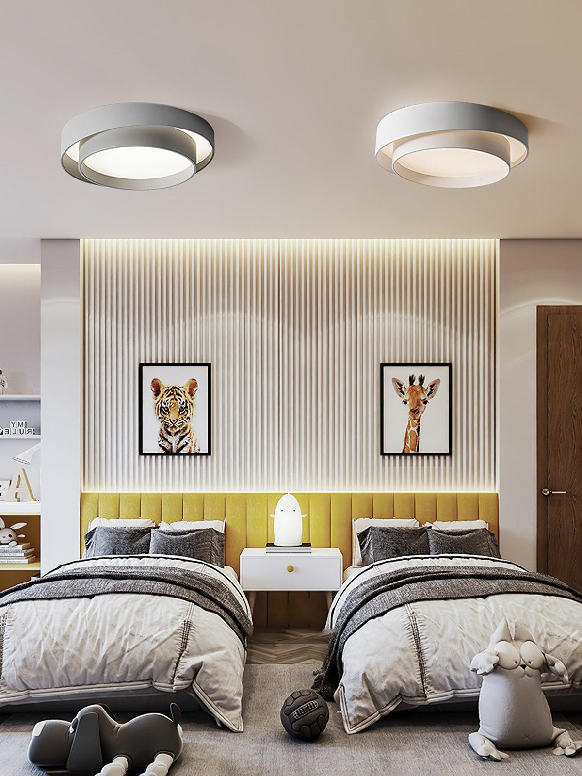 Velaline plafondlamp dubbele lagen moderne cilinder