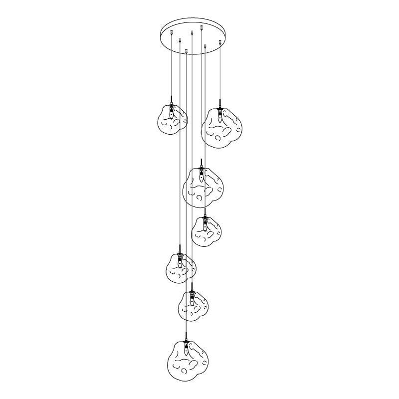 Lumora hanglamp Irregular Cluster Sculptural
