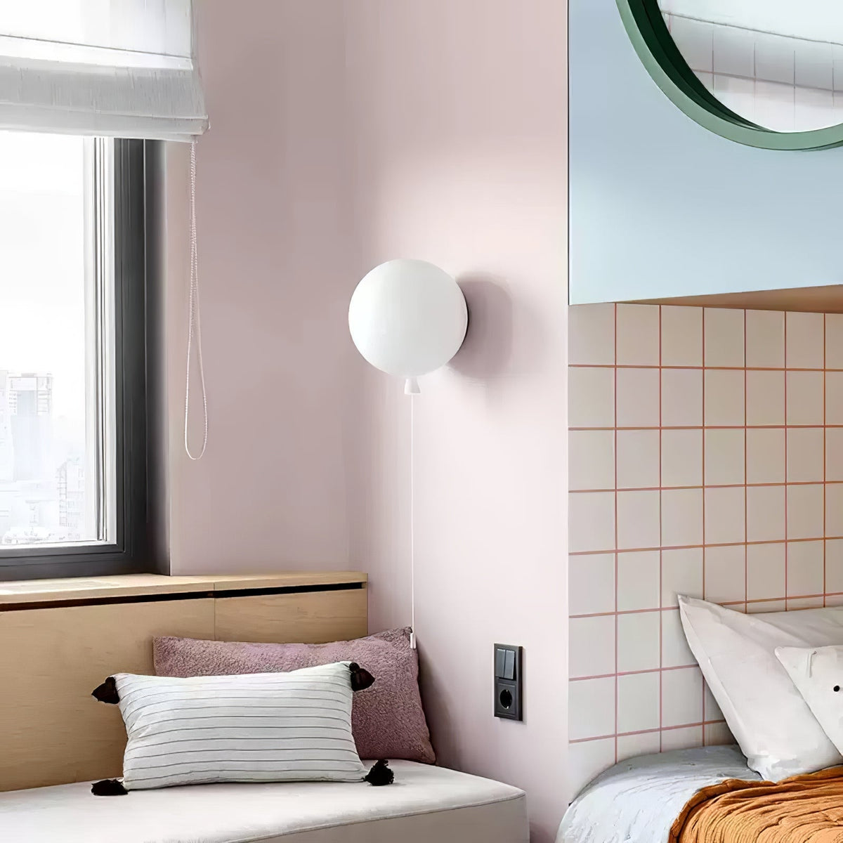 Kiri Vrolijk Dromerige ballonnen Kunststof Wandlamp