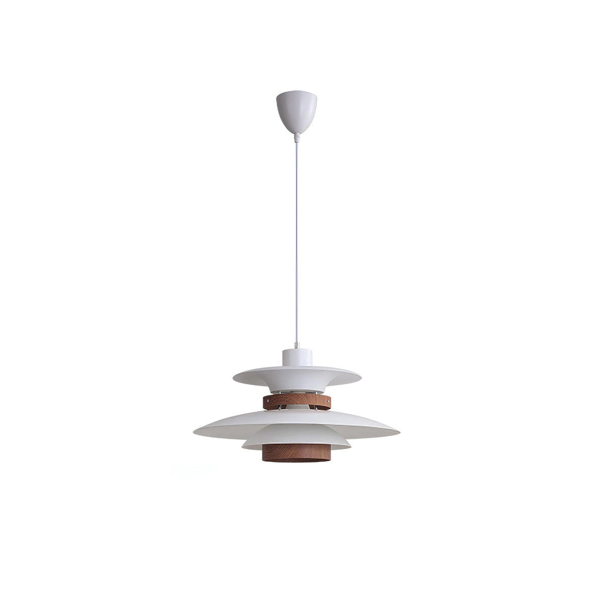 Sylelenne hanglamp van hout en staal