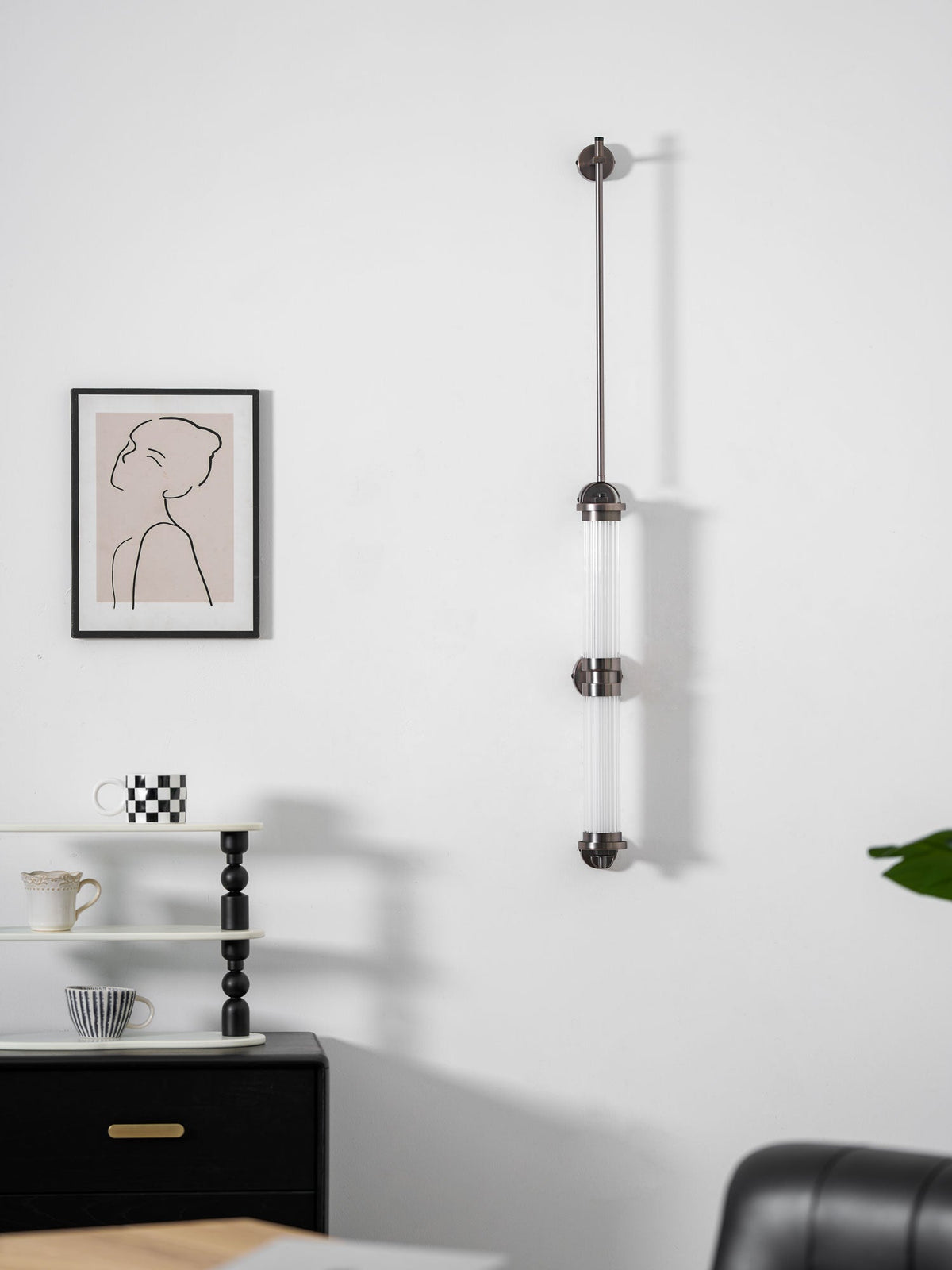 Eirirella Premium Noordse kunst verticale glazen wandlamp