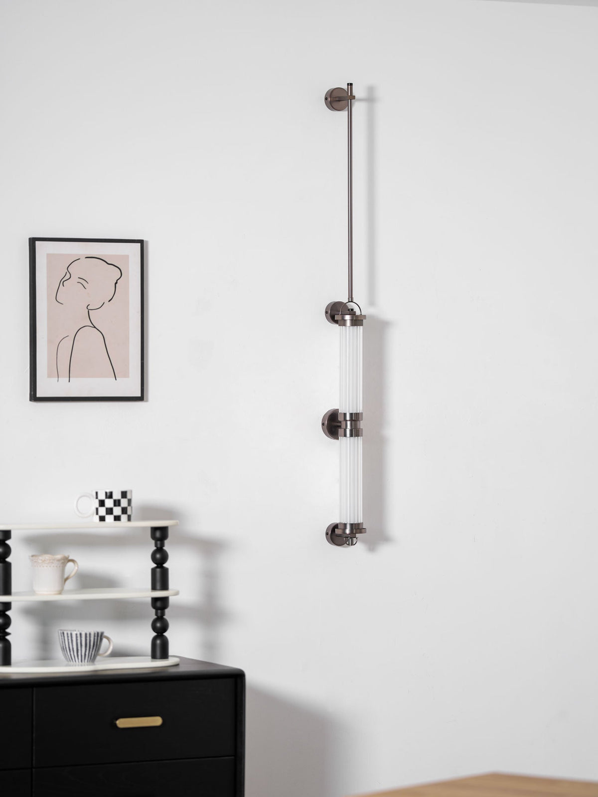 Eirirella Premium Noordse kunst verticale glazen wandlamp