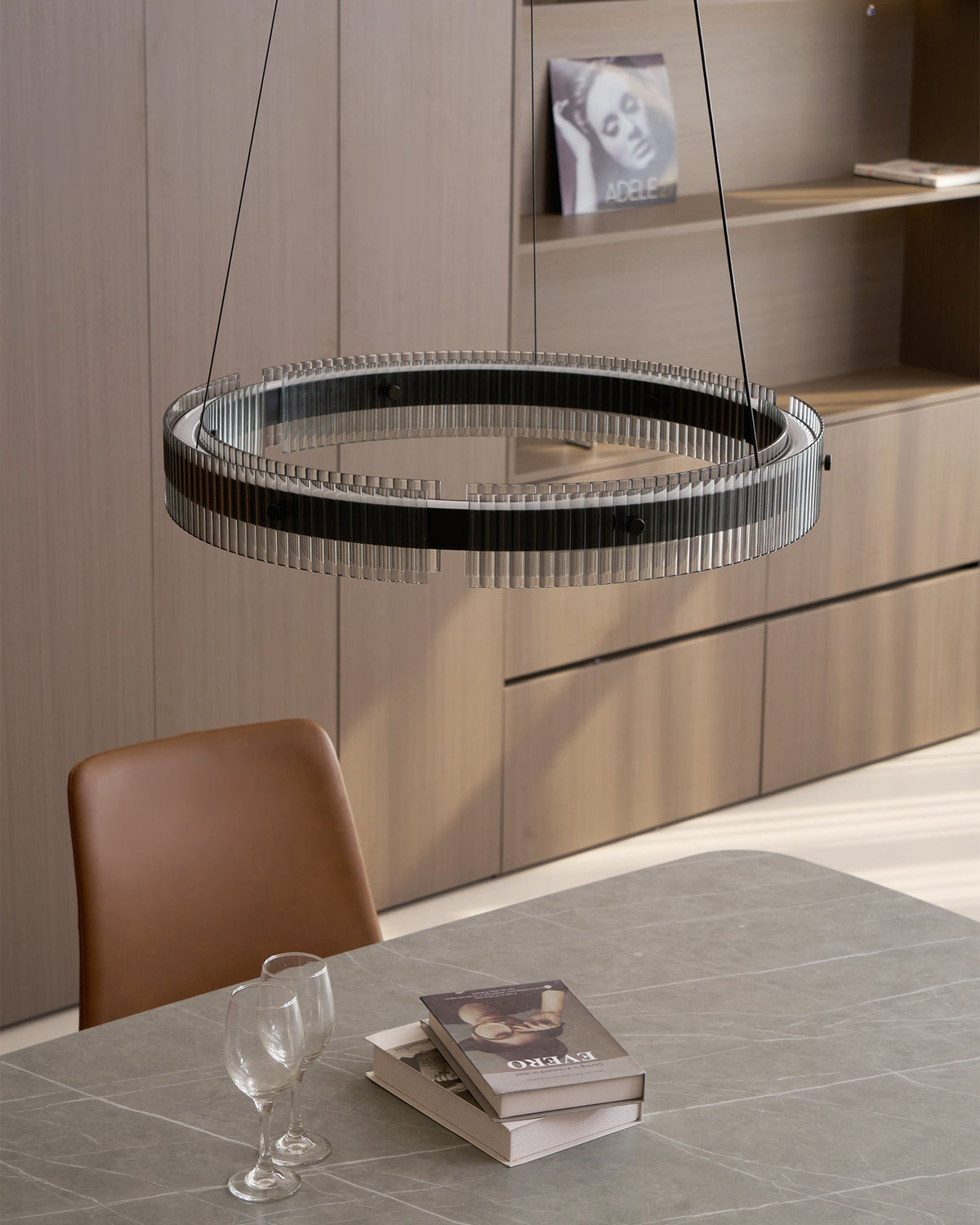 Veliviel Kroonluchter Ring Minimalistisch LED